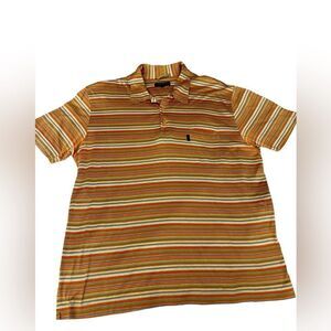 Ted Baker Striped Polo Front Pocket Multicolor‎ Men's 5 (XL)